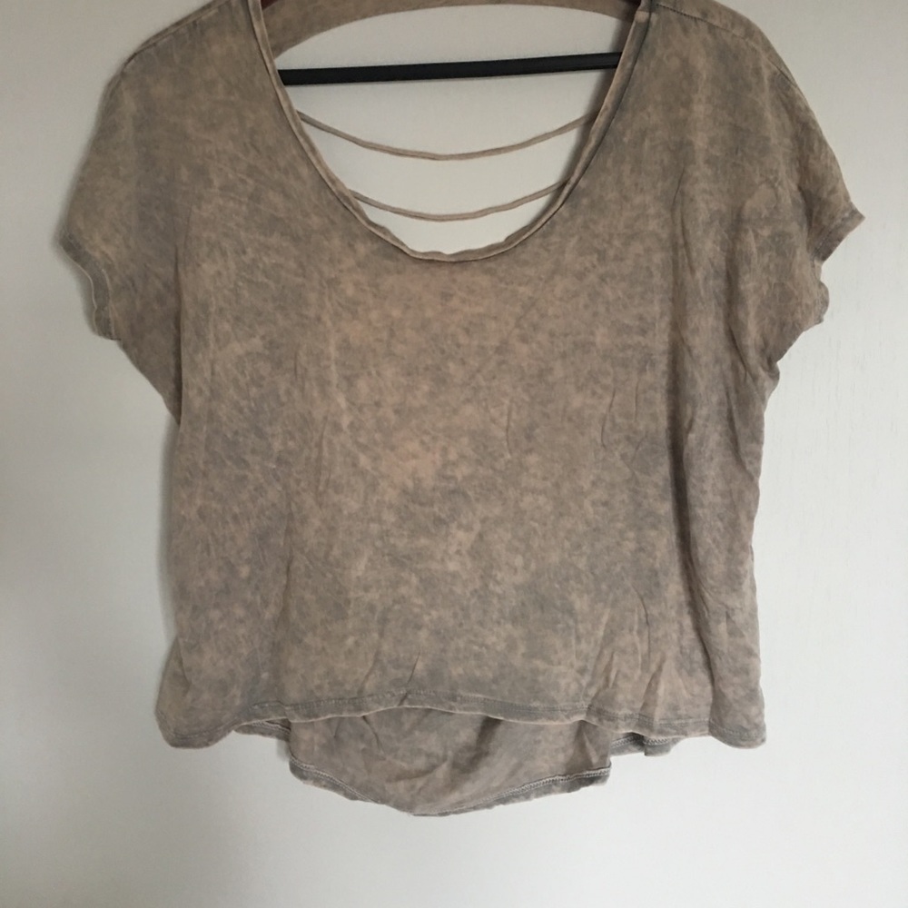 burnout mineral wash tee